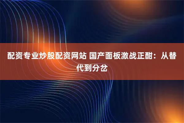 配资专业炒股配资网站 国产面板激战正酣：从替代到分岔